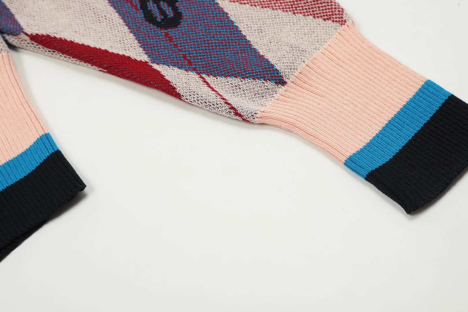 vivienne west wood Vivienne diamond college style jacquard design love LOGO knitted sweater wool 2024 autumn latest model Size: S -M- L Color: uniform color